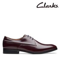 【Clarks】男鞋Craft Clifton Lo 高級拋光亮光皮革紳士鞋 皮鞋(CLM74543D)