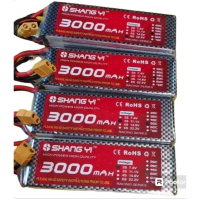 แบตลิโพ SHANG YI 3000mah 7.4v (2s) 11.1V (3S) 14.8V(4S) / 22.2V(6S) 50C แบต ลิโพ รถ เรือ เครื่องบิน 