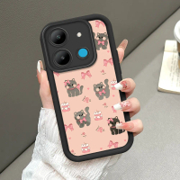 Cocok Untuk Infinix Smart 7 Tecno Spark Go Pop Pro 2023 Case kucing lucu Casing Hp Silikon Pelindung