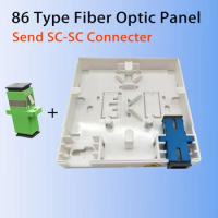 FTTH Fiber Panel Fiber Optical Terminal Junction Box Network Cable Socket SC Fiber Combination 86 Information Panels
