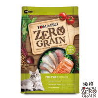 TOMA-PRO 優格 天然零穀食譜 全齡貓 化毛配方(5種魚)2.5磅