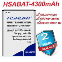 HSABAT 4300mAh Battery for DOOGEE Valencia 2 Y100 Battery for Dooge Y100 Pro