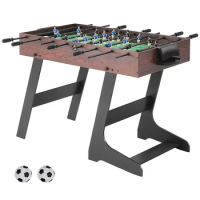 VEVOR Folding Foosball Table 42 inch Standard Size Foosball Table, Indoor Full Size Foosball Table for Home Family and Game