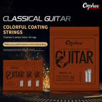 Orphee 6Pcs/Set Classical Guitar Strings NX35C Rainbow Colorful Multi Color Guitar String For Classical Guitar Accessories Parts