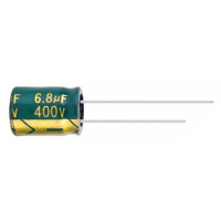 10-30PCS 400V6.8UF Aluminum Electrolytic Capacitor Original Low Esr/impedance High Frequency Size 8*12 6.8uf400v 400v6.8uf 20%