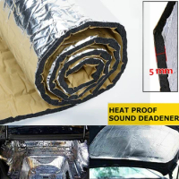 Car Sound Deadener Mat Noise Bonnet Insulation Cotton Sound Proofing Deadening Closed Cell Foam For Hood Engine Sticker