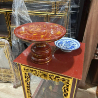 Mâm bồng, mâm quả gỗ mít sơn son vẽ