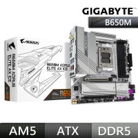 技嘉 板+1TB組合★B650M AORUS ELITE AX ICE DDR5 AMD主機板+金士頓 SSD