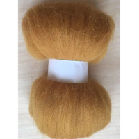 DIY wool for felt set wol for felting kit doll merino Wool brown Fibre Needle Felting pad mat 50G 100G