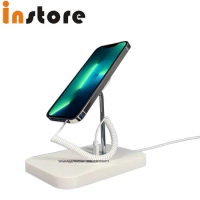 6 Pcs New Retail Store Exhibition Anti-Theft Alarm Stand Mobile Phone Security Display Wireless Charger Stand For Apple