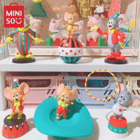 MINISO Blind Box Tom&amp;Jerry Circus Series Model Desktop Decoration Birthday Gift Christmas Children's Toys Anime Peripherals