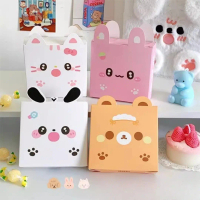 AGF COD Goodie Box Hampers Gift Cute Animal Series Paper Box Ultah Kids Dus hadiah Snack Permen Kue 