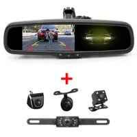 4.3 inch LCD Car Dashboard Mirror Monitor With Rearview Vehicle Backup Reverse Parking Camera
