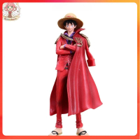 One Piece luffy mũ rơm áo choàng đỏ bản kỉ niệm 20 năm cao 25cm , figure mô hình one piece - [Model 