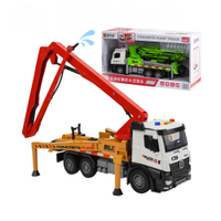 1:18 聲光摩輪消防水泥泵浦車(手臂展開旋轉/加壓噴水/燈光音效/音樂/說故事)(5925-14)