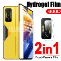2in1 Hydrogel Film For Xiaomi Poco F4 5G F3 GT F2 Pro For Poco F3GT F4GT F 3 4 For PocoF4 Camera Lens Water Gel Screen Protector