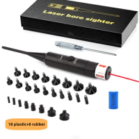 Tactical Laser Boresighter Kit for Rifle .177 .22 Caliber to.78 Laser Collimator, Universal Bore Sight