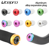 LP litepro Bicycle Handlebar Plugs Aluminum Alloy Mountain Road Bike Handle Bar Grips End Caps Expansion Parts