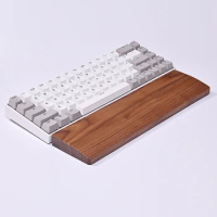 Walnut Wooden Keyboard Wrist Rest Pad Mat for 60 87 104 Mechanical Keyboard Hand Support GK61 Anne Pro 2