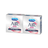 【Durex 杜蕾斯】AIR輕薄幻隱激潮裝保險套3入*2盒(共6入 保險套/保險套推薦/衛生套/安全套/避孕套/避孕)