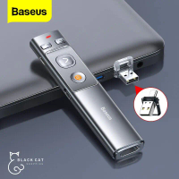 พร้อมส่ง Baseus รีโมทพรีเซนไร้สาย Type c + USB Wireless Remote Control Presentation Laser Pointer PP