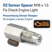 Spacer Sensor Oksigen M18 x 1.5 Universal Kereta Hilangkan Lampu Check Engine O2 Sensor Spacer Oxyge