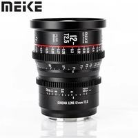 Meike 12mm T2.5 S35 Cine Lens for Canon EF Mount and Cine Camcorder EOS C100 Mark II EOS C200 EOS 300 Mark II C300 Mark III C70