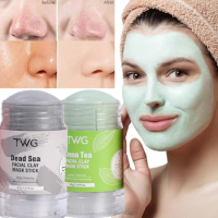 Green Tea Rose Turmeric Mask Face Clean Mask Stick Deep Moisturize Oil Control Shrink Pores Blackhead Acne Facial Film Skin Care