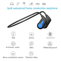 k3 Wireless Bone Conduction Headset IPX8 Waterproof MP3 Headphones Bluetooth 16Gb with Mic MP3 Swimming Sports Earphones Earbuds
