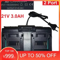 Charger Makita Lithium Bor 18V 21V Singel Dual Port Charger Adaptor 2A 3A Casan Cas Baterai Cordless