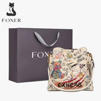 Tas Ember Wanita Tas Bahu Wanita Lucu Wanita Handbag Putih Grafiti