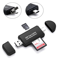 Techno XZT Card Reader OTG USB 2.0 Micro Type C OTG SD Card MicroSD - YC320 Premium