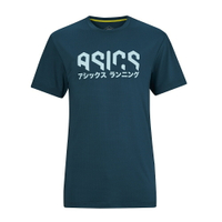 Asics 亞瑟士 短袖上衣 男款 跑步 田徑 短袖 上衣 2011D034-400 藍綠色