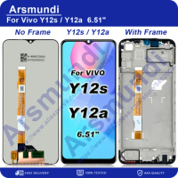 6.51" For Vivo Y11s Y12a Y12s LCD Display Touch Screen Digiziter Assembly With Frame For Vivo Y15a Y15s