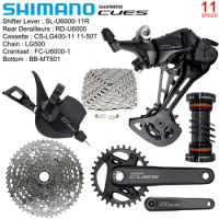 SHIMANO CUES 11 Speed Groupset for MTB Bike U6000 1X11 Speed Derailleurs Kit Black 50T Cassette Sprocket Original Bicycle Parts