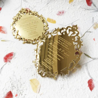 Customized Floral Vellum Paper, Wedding Invitation, Rose Gold Foil Print