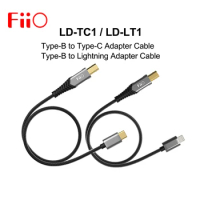 Fiio LD-TC1 LD-LT1 USB Type-B to Type-C Lightning Adapter Cable About 50cm for HIFI Headphone Amplifier K9 PRO K5 Pro