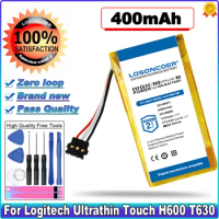 Battery 400mAh 533-000069 533-000071 AHB521630PJT-01/AHB521630 for Logitech Ultrathin Touch H600 T630 N-R0044 Lightspeed