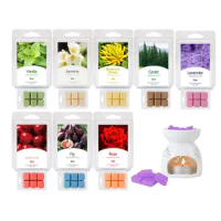 Plant Base Wax Melts Natural Plant Base Wax Melt Cubes Colored 8pcs Handmade Wax Melts For Aromatherapy And Soy Warmer