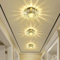 Aisle Flush LED ceiling lamp living room crystal corridor aisle lights LED Ceiling Lights Luces Front techo Balcony lamp Porch l