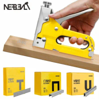 3 in 1 Stapler Nail Gun Staple Heavy Duty Furniture Tool for Wood Stainless Steel Metal Hand Tool with 6000 Staples Nailer