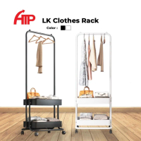 ATP Multipurpose LK Clothes Hanger Space Saving Laundry Drying Rack - Black/White