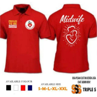 Terbatas KAOS KERAH POLO SHIRT BIDAN PROUD TO BE MIDWIFE - NAMA BIDAN BISA REQUEST Terbatas