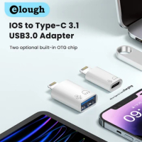 Elough OTG Adapter Lightning Male to USB 3.0/Type C Adapter Female Connector Fast Charging Adapter U Disk Converter for iPhone