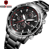 KADEMAN NEW Men Watches Top Quality Luxury Brand Watch Big Dials 3ATM Military Sport Quartz Wristwatch Fashion Male Clock 2020