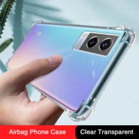 Camera Protective Clear Case for VIVO V21 E V21S V21E 4G 5G Airbag Shockproof Soft Thin Silicone Covers Mobile Phone Accessories