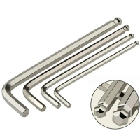 Allen Key Ball Point Head L Shape Allen Wrench Hex Key CRV Ball Hex Allen Key 1.5mm 2mm 2.5mm 3mm 4m