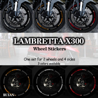 Miếng Dán Bánh Xe, Lambretta X300, Miếng Dán Phản Quang, Thích Hợp Để Sửa Đổi Vành Mags, Miếng Dán B