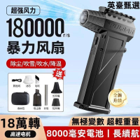 18萬轉高速渦輪 無刷電機 手持暴力渦輪小風扇 超強涵道渦輪風機 手持強力吹塵器 電動清潔氣槍