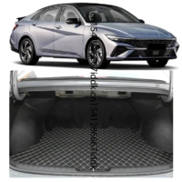 Custom Car Trunk Main Mat For Hyundai Elantra Avante CN7 2021-2025 Waterproof Anti Scratch Non-slip Protect Cover Accessory